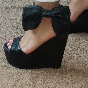 High platform shoes